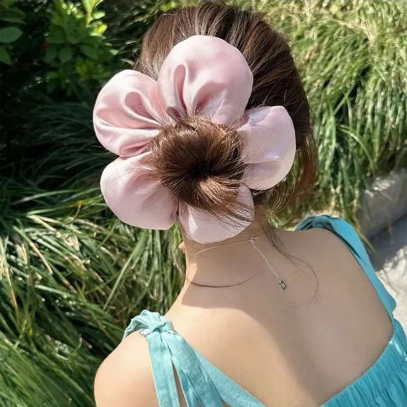 Oreiller fleur d'éponge Satin Grand bandeau intestinal