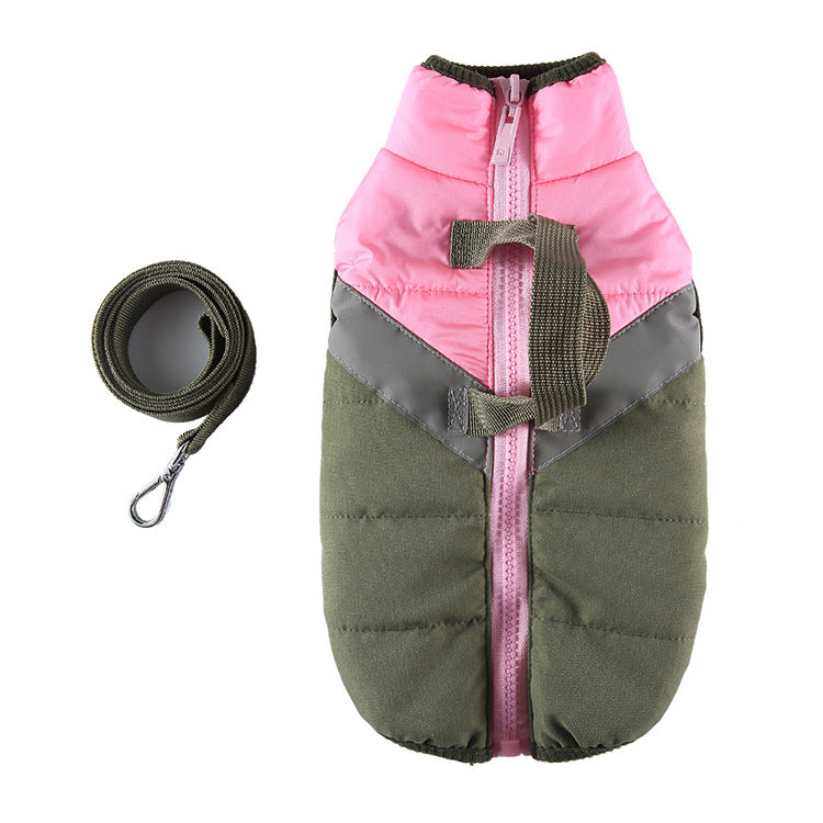 Pet Supplies Dog Breast Collar Hiver Vêtements Coton Coat Chest and Back Traction