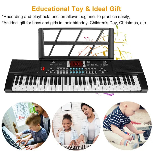 61 Clés Musique numérique Clavier électronique Électrique Instrument de piano musical Enfants Apprendre