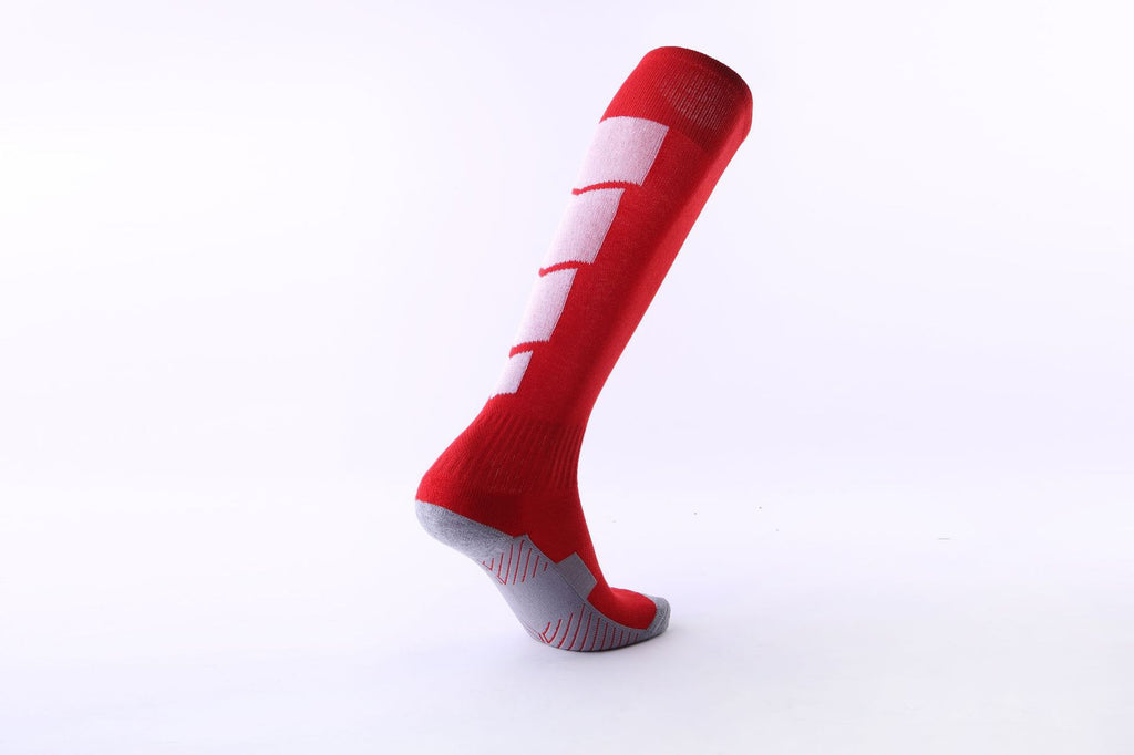 Chaussettes de sport à tube long Épaisseur Serviette sans glissade Fond Hommes Football Socks Sweat-