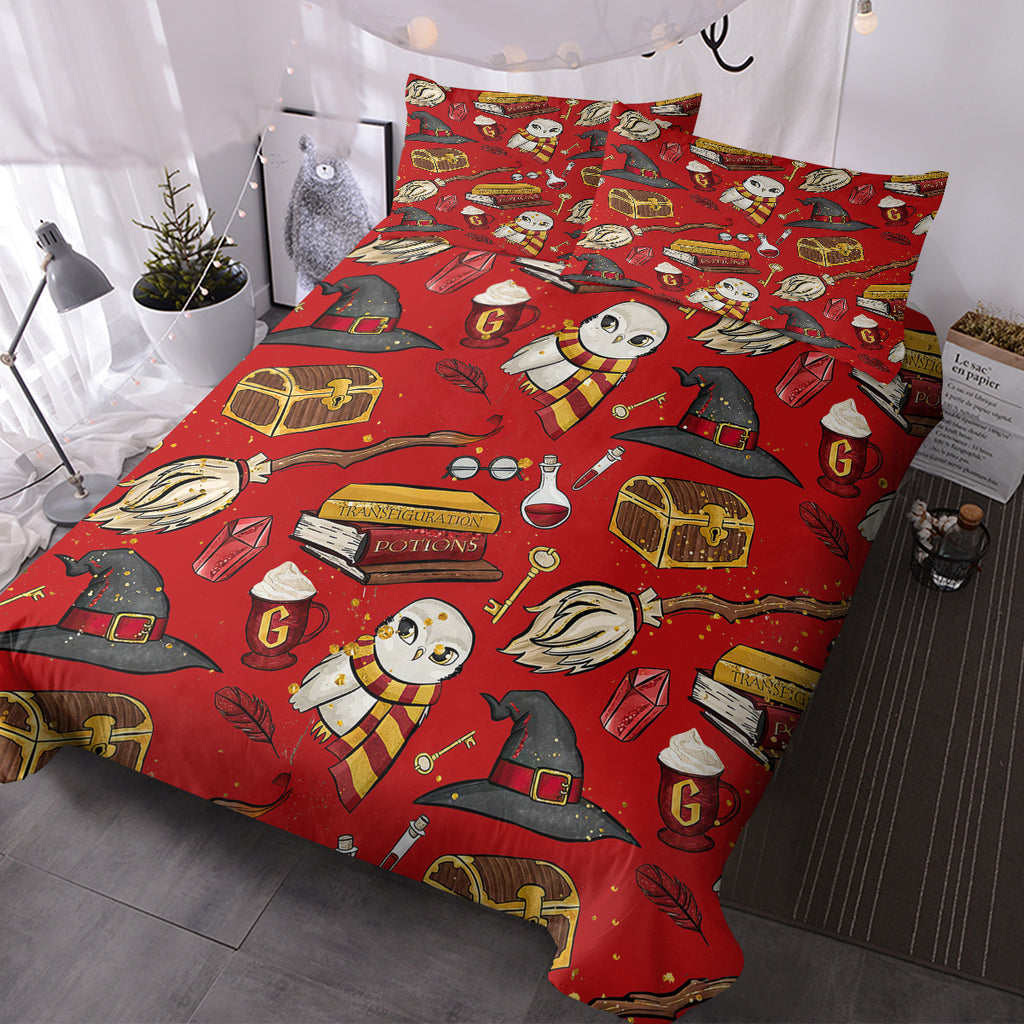 Ensemble de literie de couverture de couettes d'Halloween 3PCS