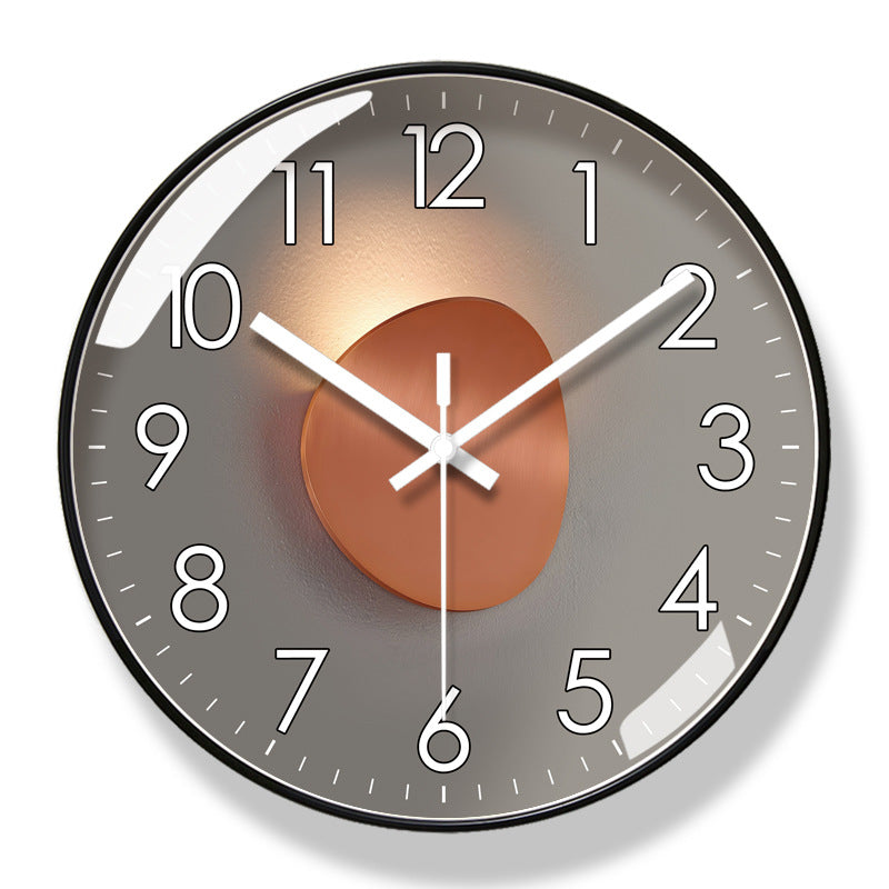 Salon American Light Luxury Bruitless Clock