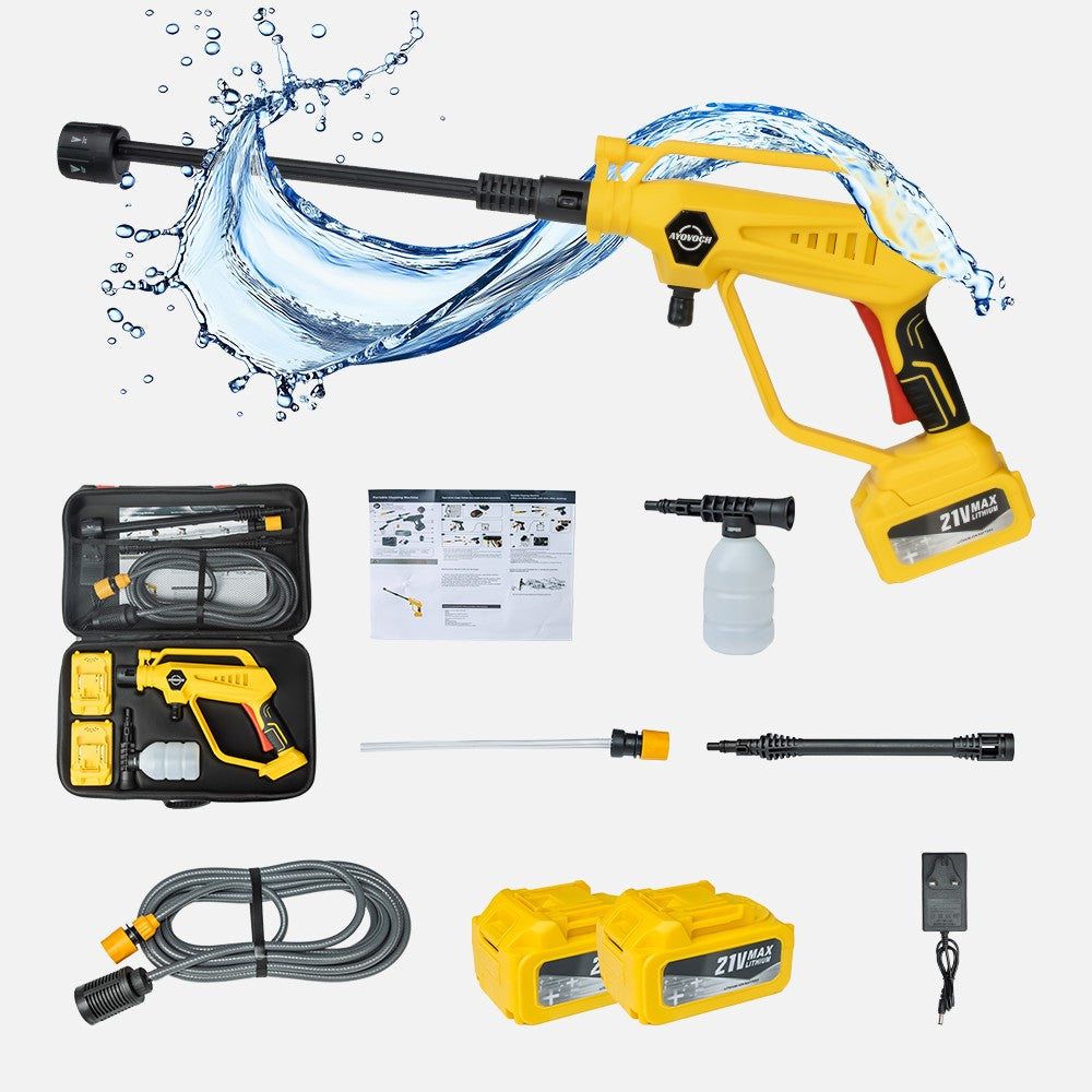 4000W sans fil voiture de lavage haute pression Jet Nettoyeur d'eau avec 2 batterie