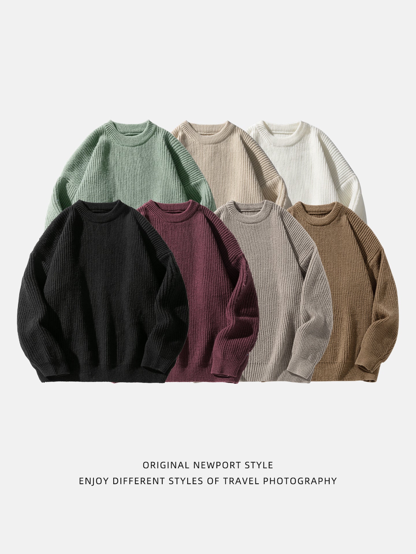 Pull de cou de base pour hommes