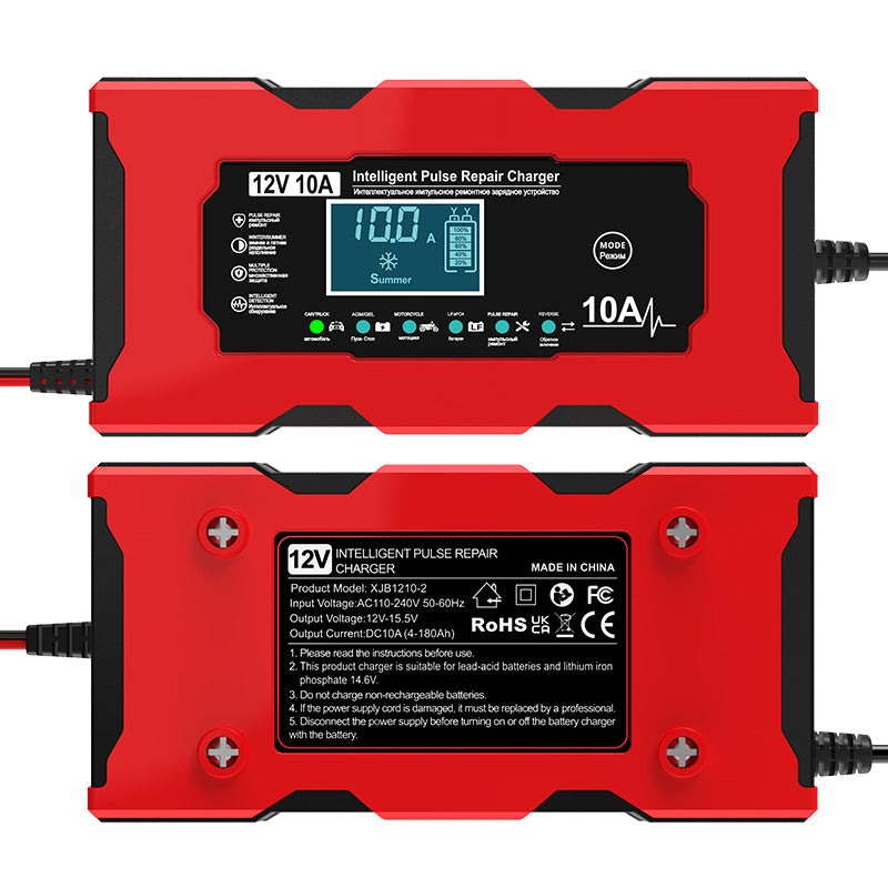 Chargeur de phosphate de fer au lithium pour batteries de moto