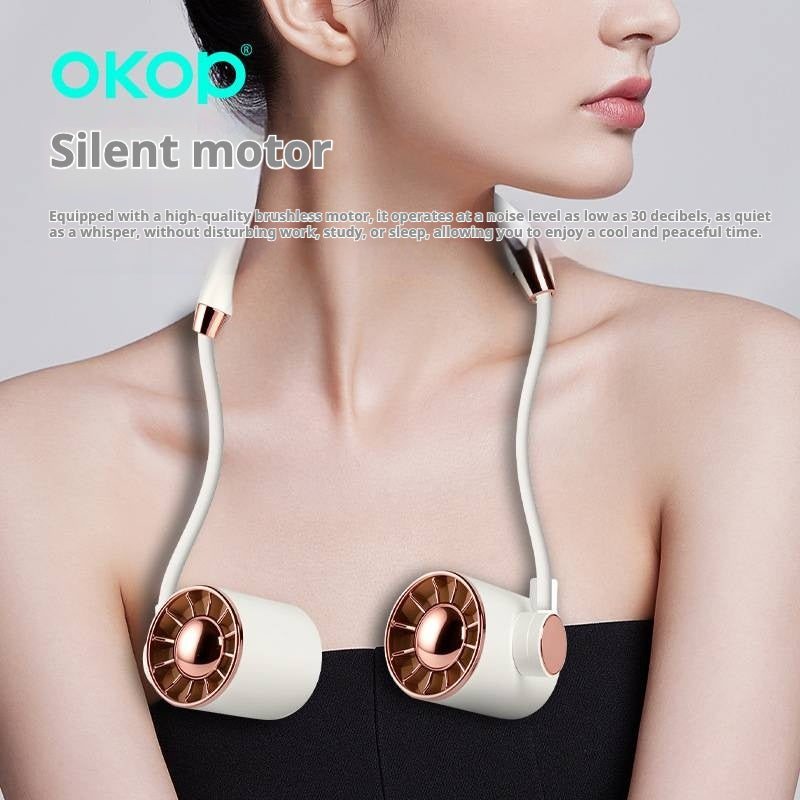 KP-F08 Mains d'éventail de cou portable les mieux vendues Libre longue durée de vie de batterie puissant flux d'air