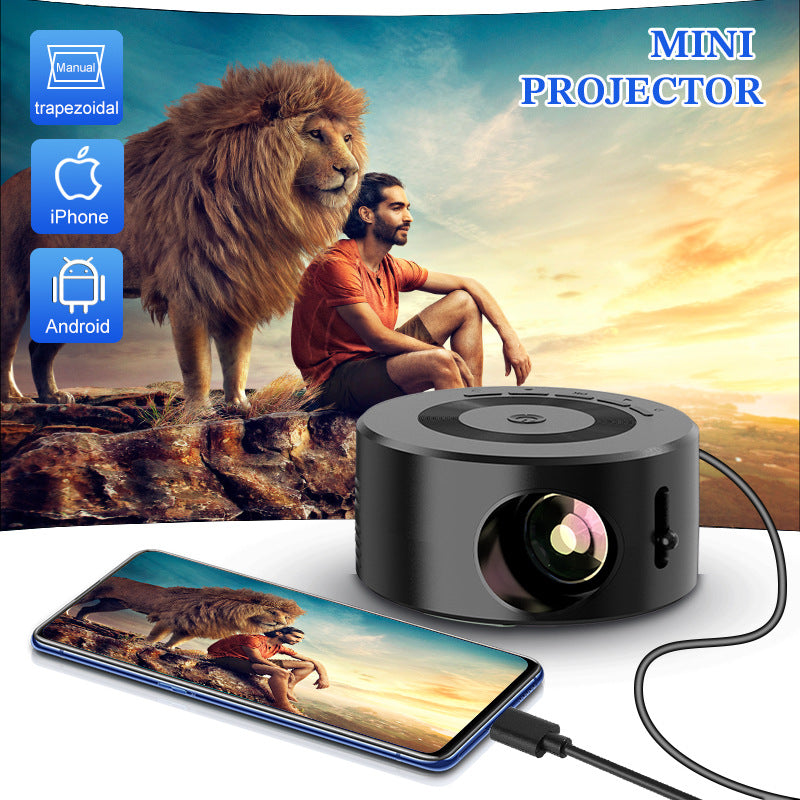 Mini projecteur portable - cinéma maison de taille poche