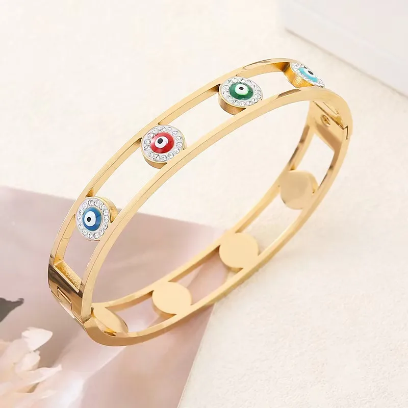 Bracelet en acier inoxydable avec fermeture à l'huile pour l'oeil de Demon