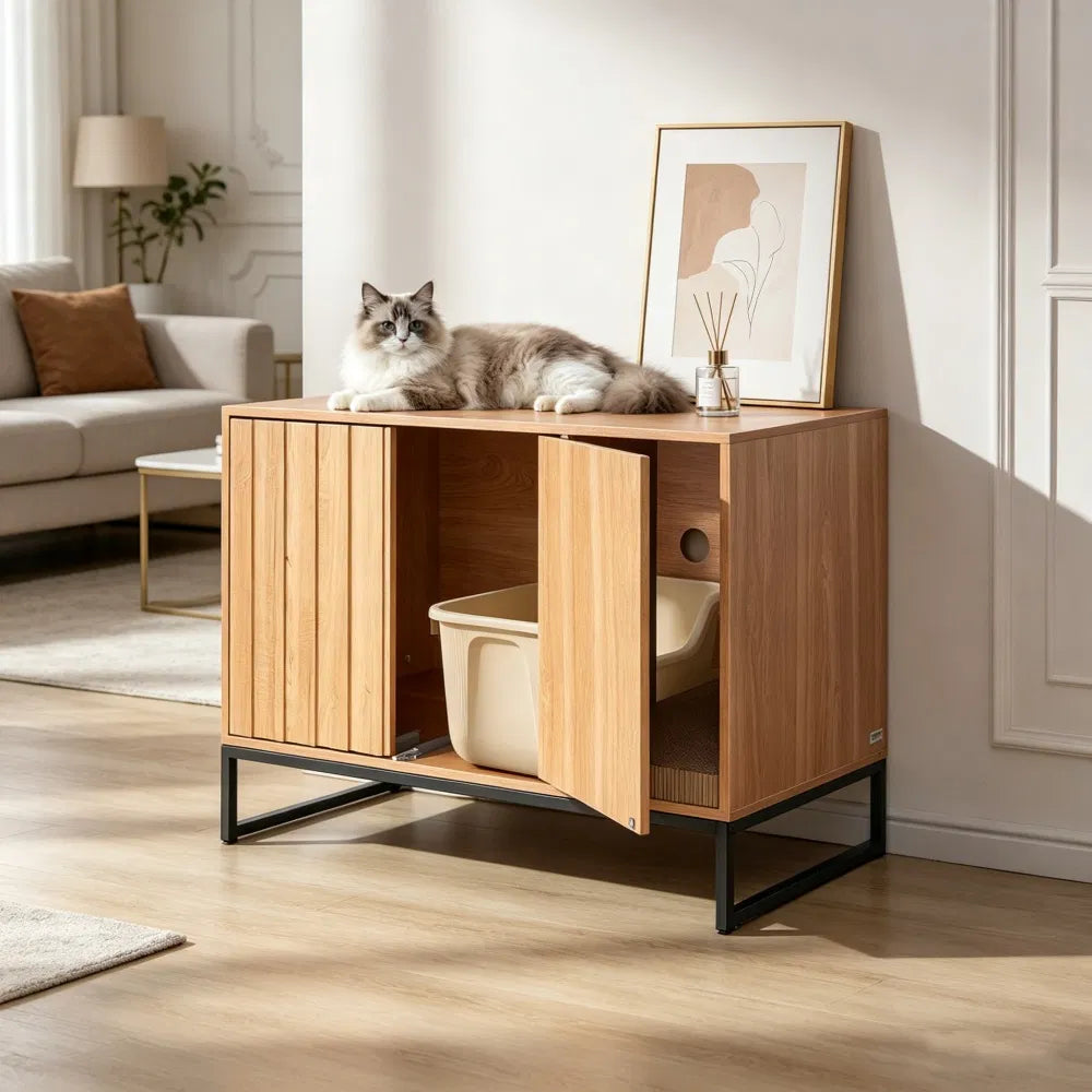 Armoire en bois pour chats