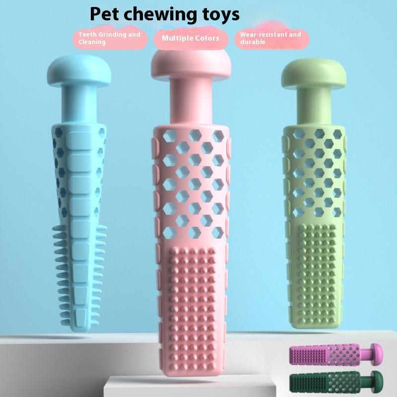 Jouet d'animal fournitures Dentpaste de type jouet de gnawing TPR bâton soulageant les molaires suffy