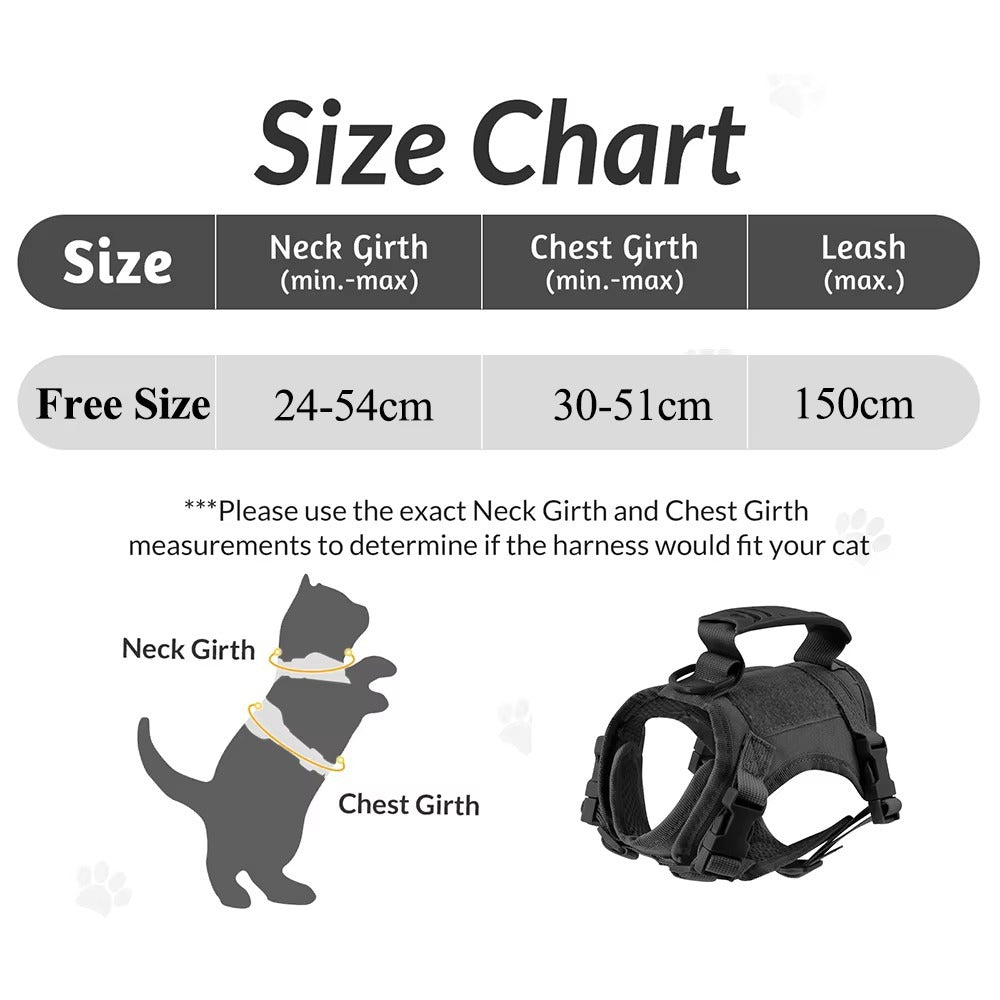 Animaux de compagnie Velcro Harness Vest style