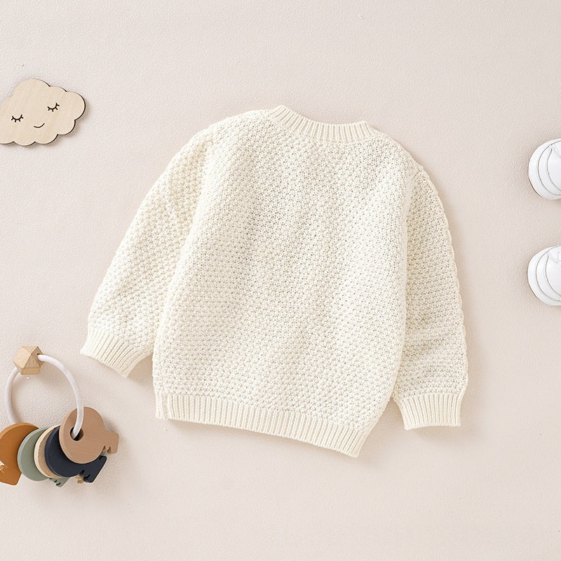 INS Springautumn Baby Minimalist Artistic Chandail Cardigan