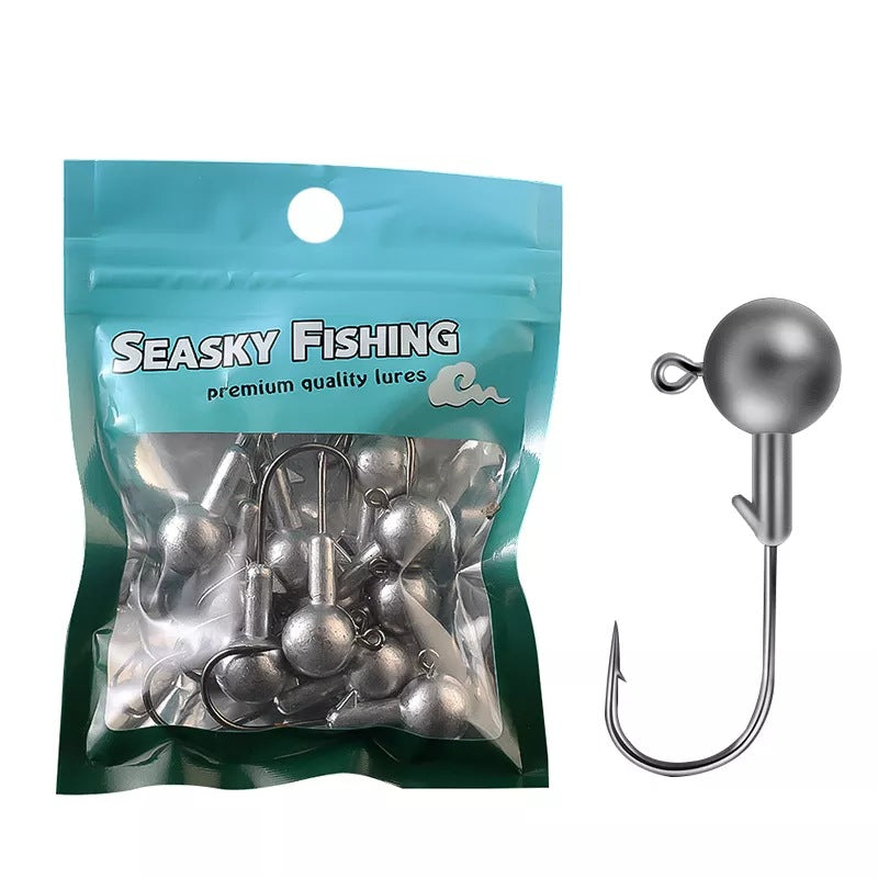 Reinforced Jig Hooks 10 Pcs Primary Color Lure Fishhooks