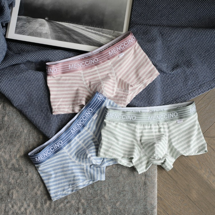 Coton Homme rayé Confortable Respirant Boxer Sport