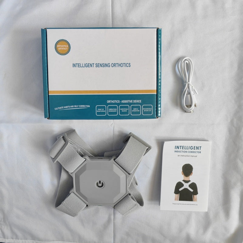 Correcteur de Posture intelligent Enfants réglables Adultes Courroies de correction du dos en temps réel P