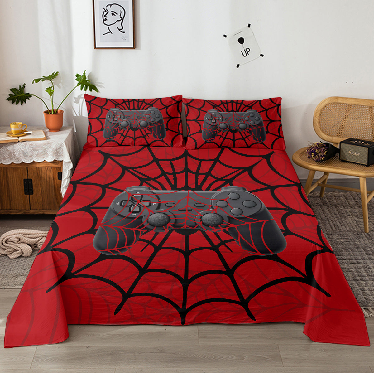 Ensemble de draps de 4PCS Gamer