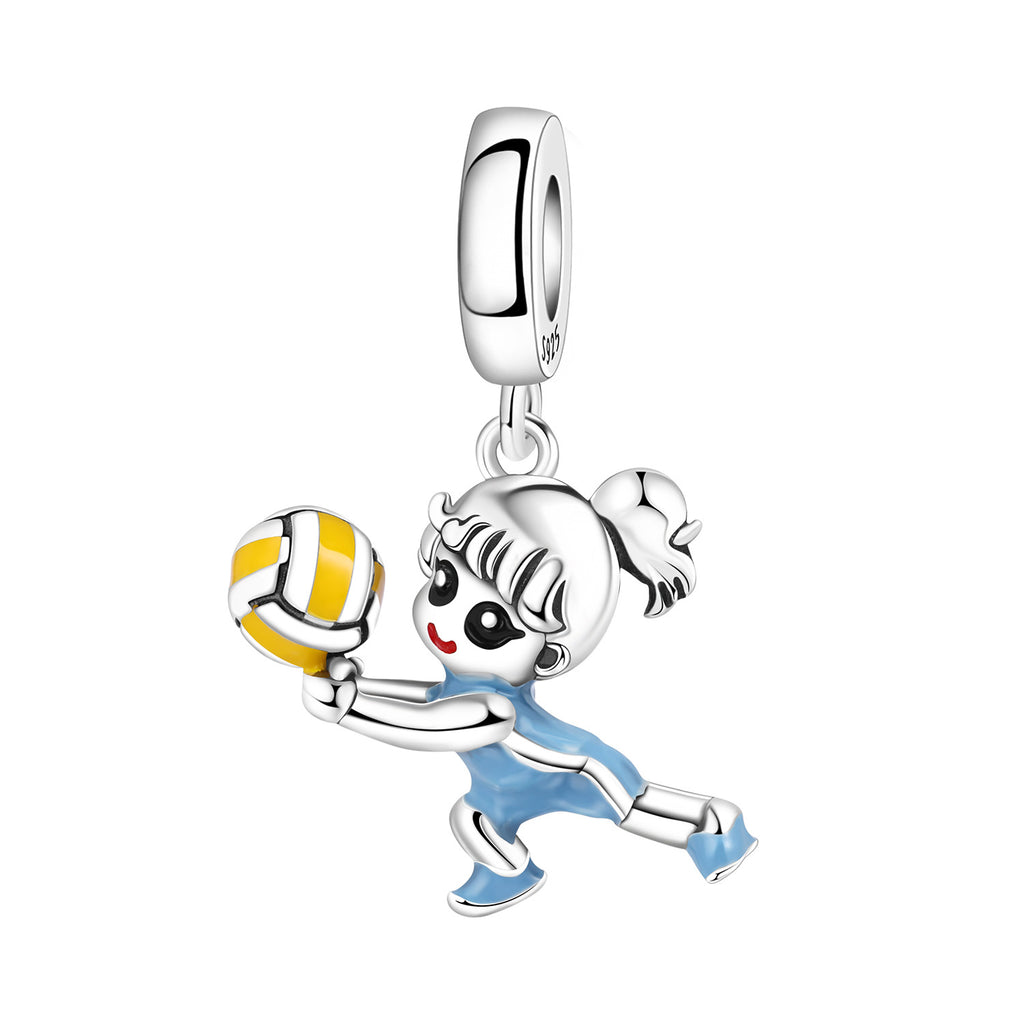 Bracelet pendentif bricolage Accessoires dans un style sportif de volleyball et de soccer
