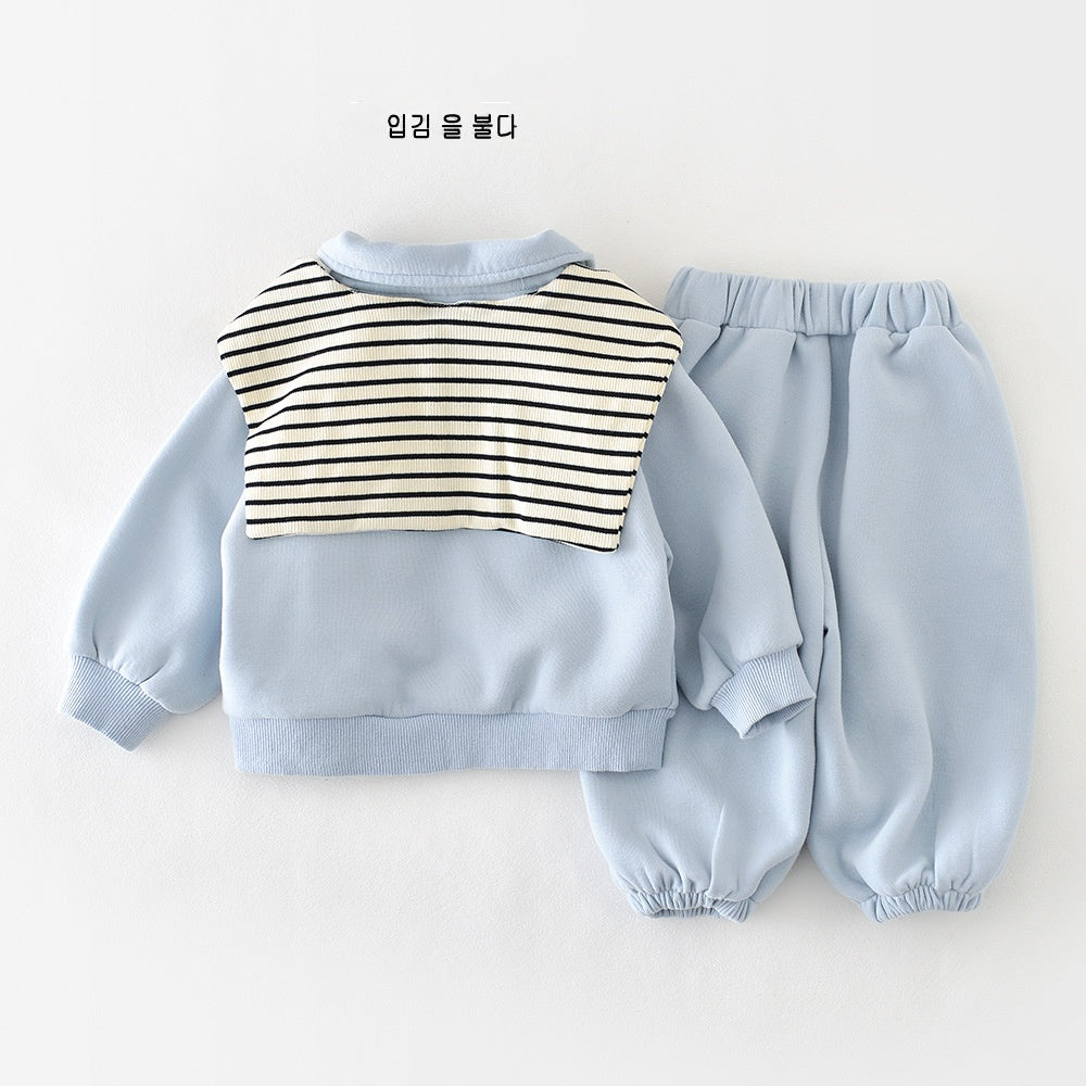 Top et pantalons bébé à manches longues