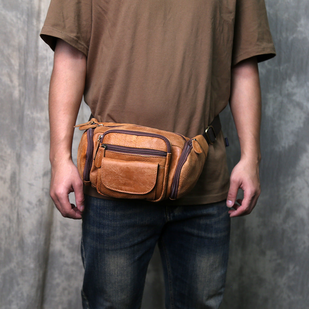 Sac de taille de grande capacité avec plusieurs poches Outdoor Crossbody Bag