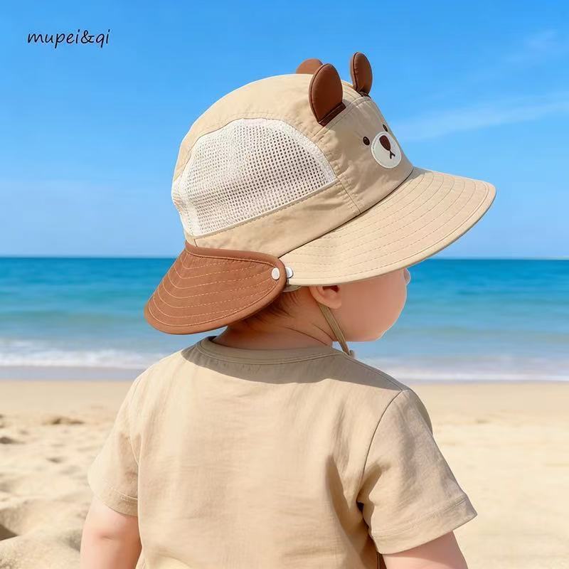 Chapeau d'été de pêcheur protecteur du soleil pour garçons et filles