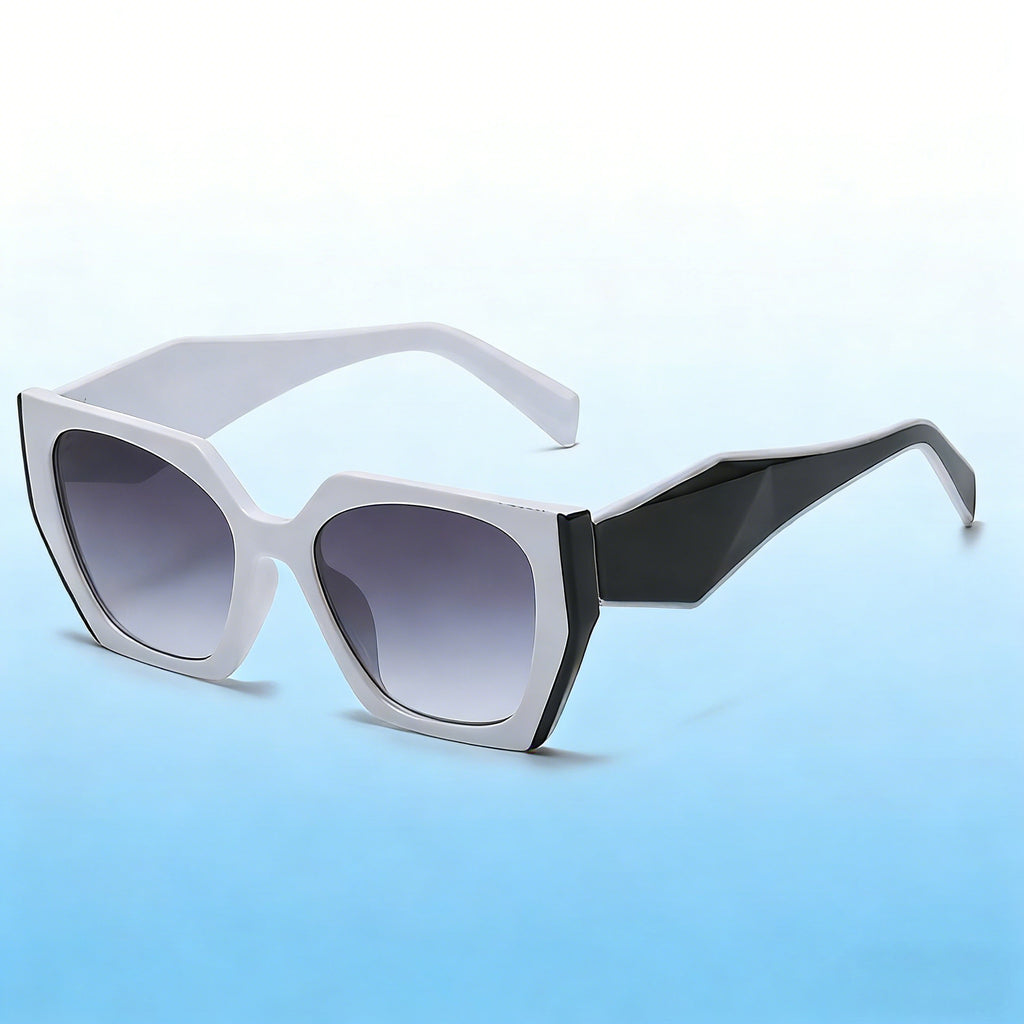 Lunettes de soleil à large temperature Cat-Eye pour femmes