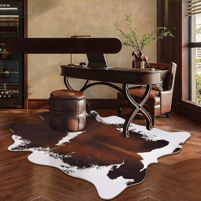Motif de peau animale Soft Living Room Non Slip Rug