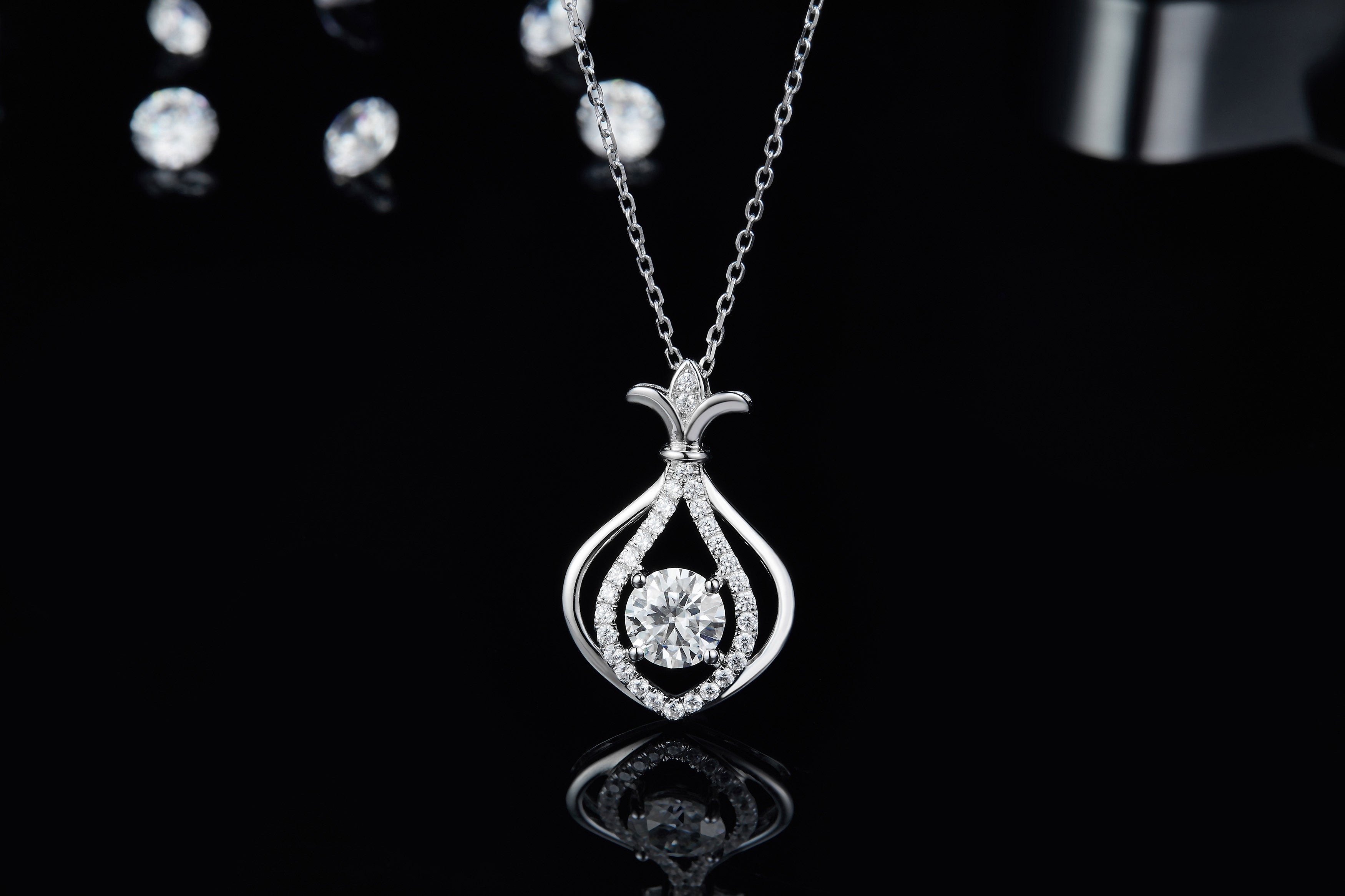 S925 Collier en acier inoxydable