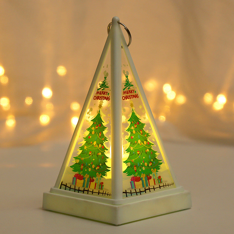 Décorations de Noël Lampe de nuit portable pour enfants Dîner cadeau de la veille de Noël
