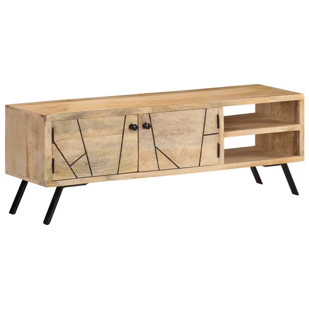 TV armoire 110x30x40 cm en bois de mangue massif