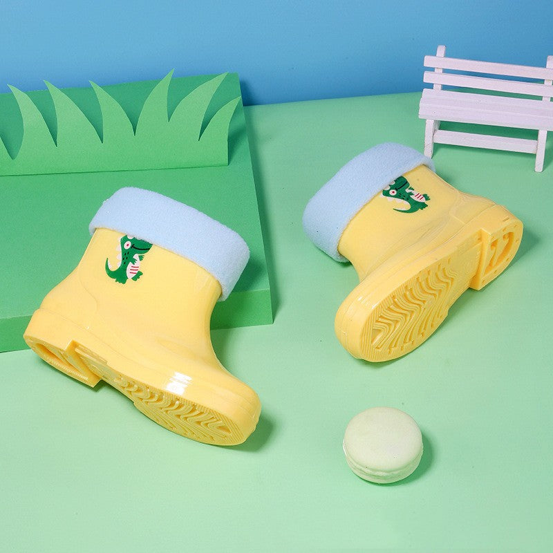 Bottes de pluie Bunny Tube moyen pour enfants Non-dérapant