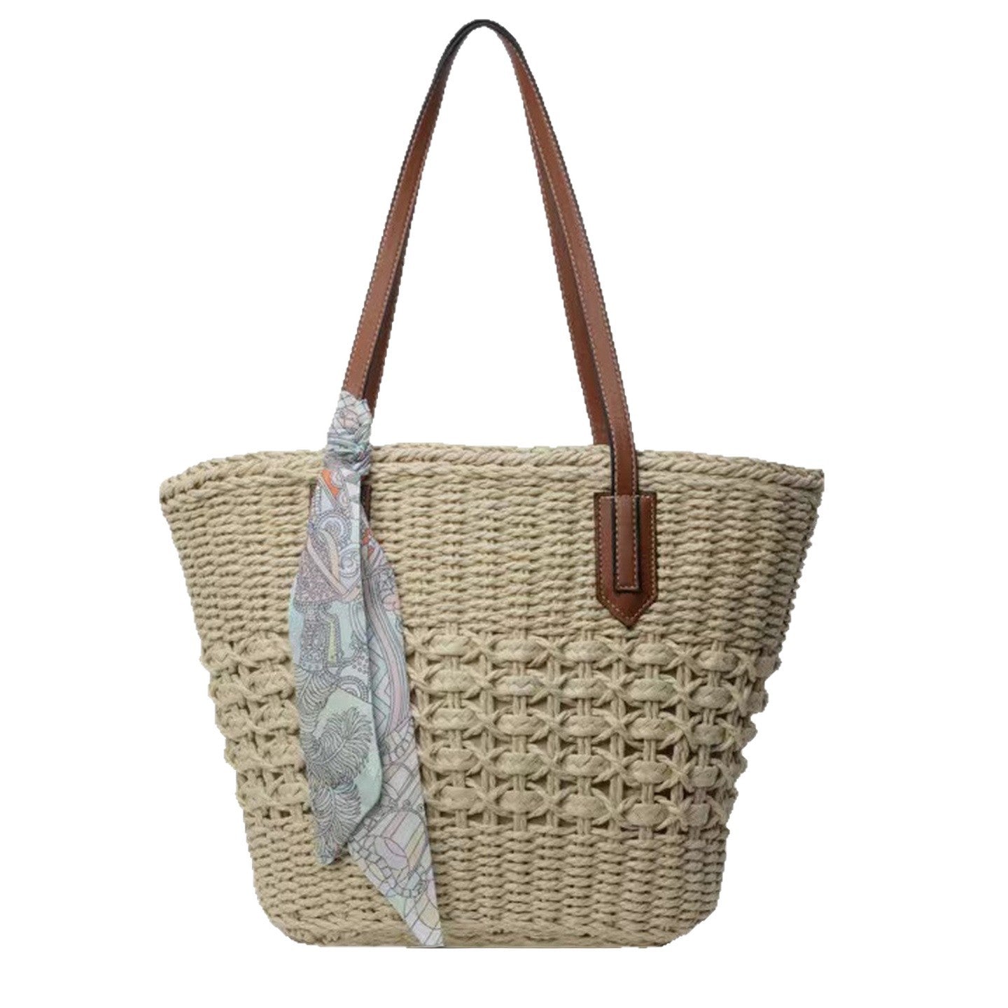 Femmes Summer Beach Vacation Woven Sac à épaule