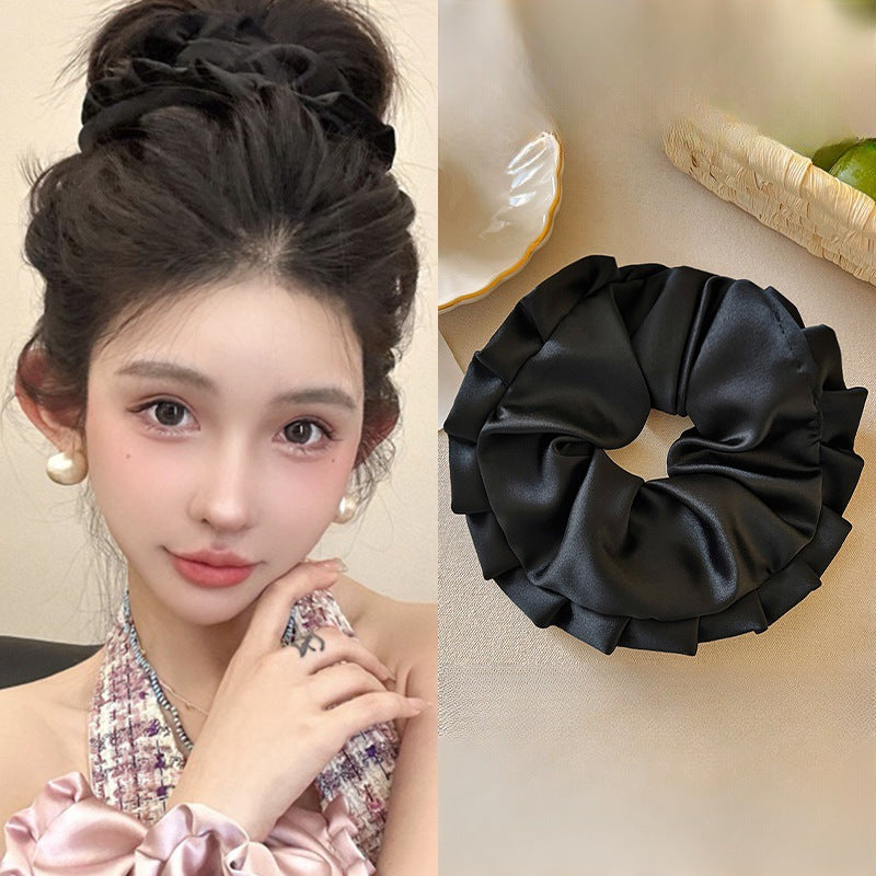 Style Ballet Coréen Plété Oreiller surdimensionné Bague de cheveux
