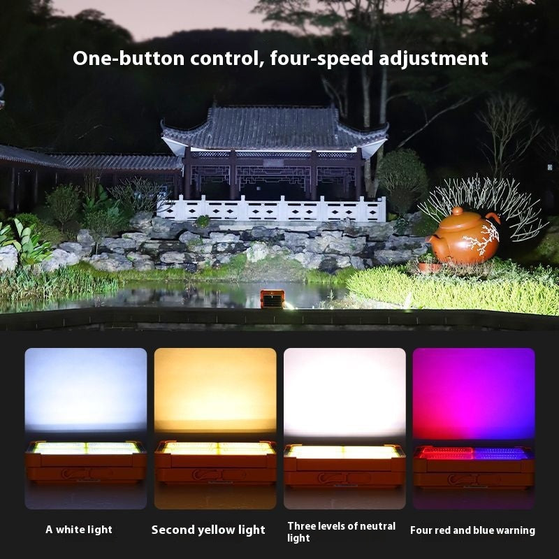 Multifonctionnel Camping Stall Outdoor Emergency Solar Energy Lampe Portable