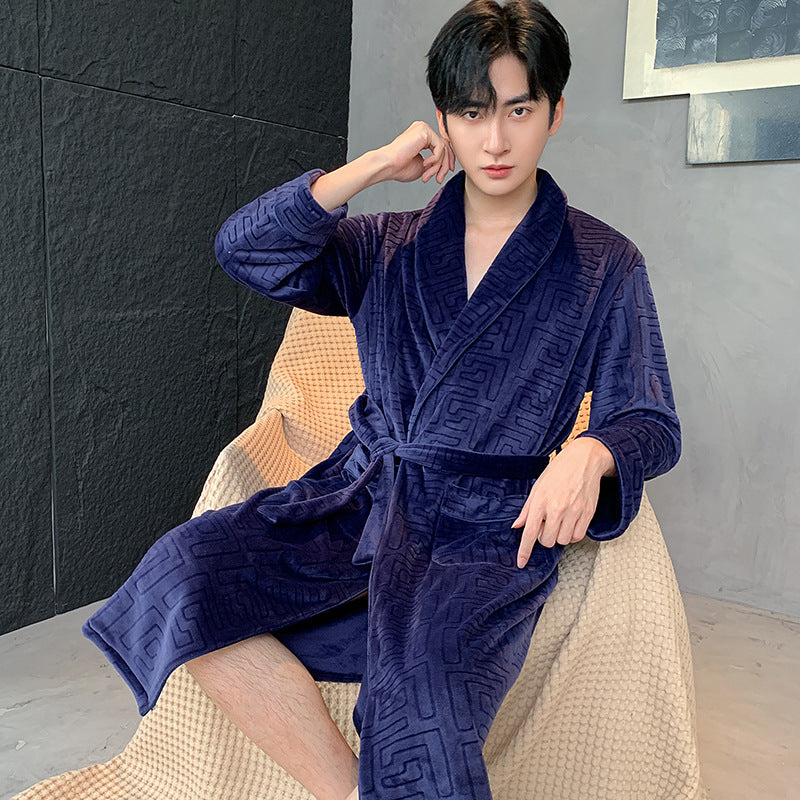 Velvet à double face Velvet de l'île extra-fine Velvet Bathrobe