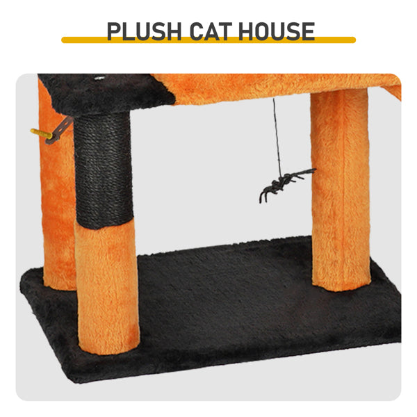 Arbre de chat d'Halloween de 39.4 pouces