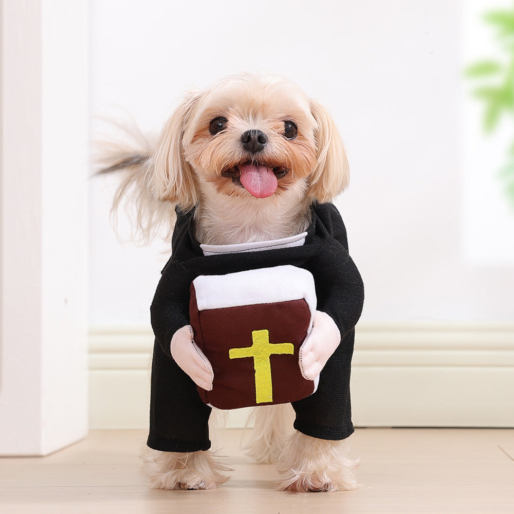 Chat Halloween Décoration Nun Cloak Chien