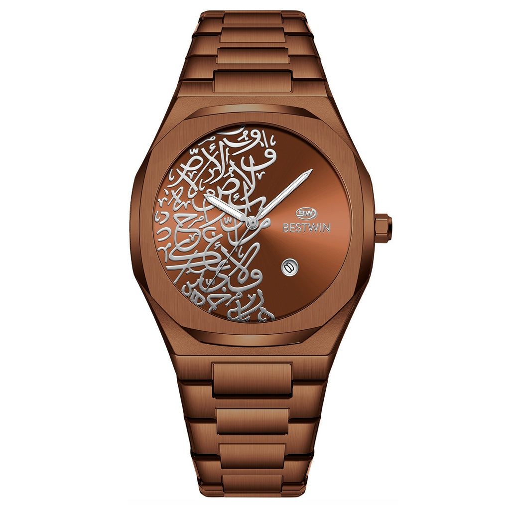 Montre homme Quartz avec un motif en marbre