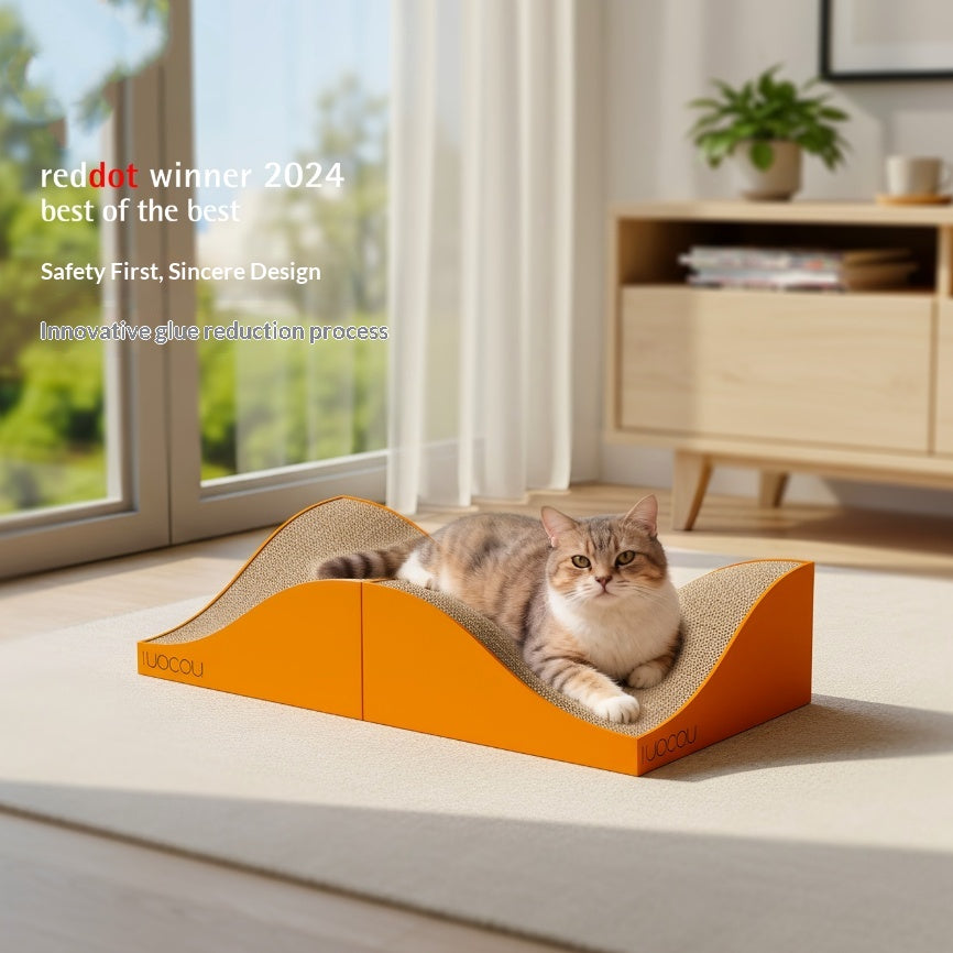 Drop-in Multi-Dimensional Extra-Large Curved Surface Post-Cat Bed Cracking