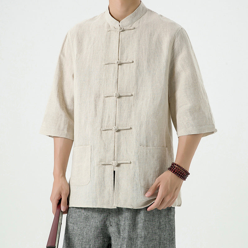 Chemise style chinois retro Tang style chinois