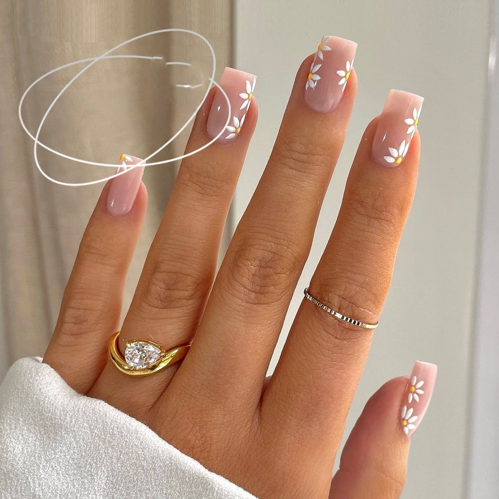 Astuce d'ongle terminée Wearable Court Square