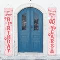 2 Joyeux anniversaire de 40 ans - Décorations d'anniversaire en or rose pour fêtes et célébrations