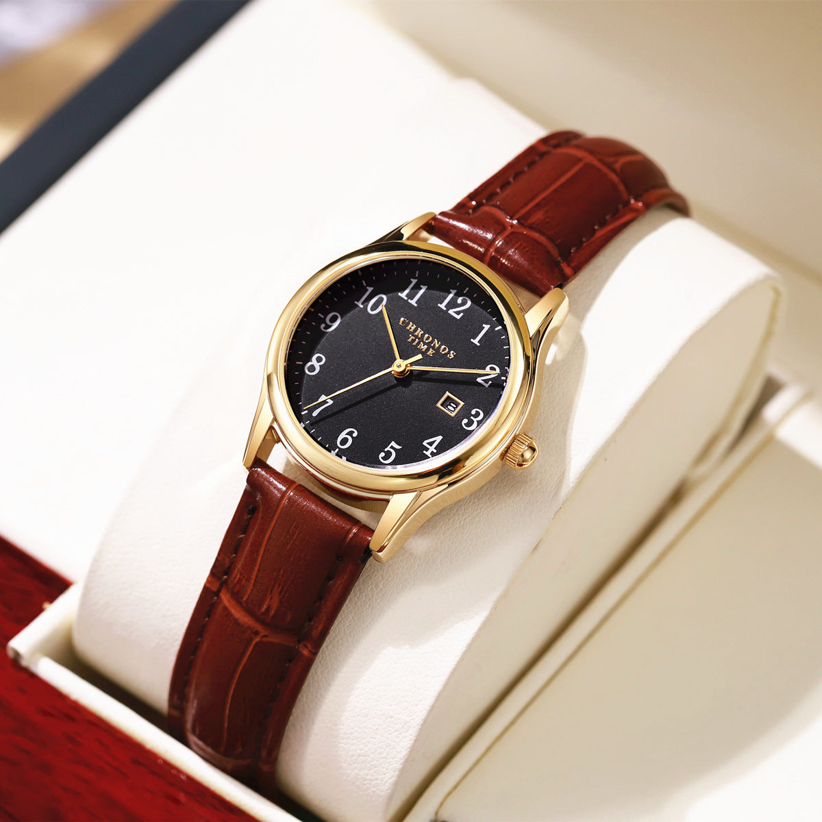 Femmes Élégant et minimaliste calendrier numérique montre