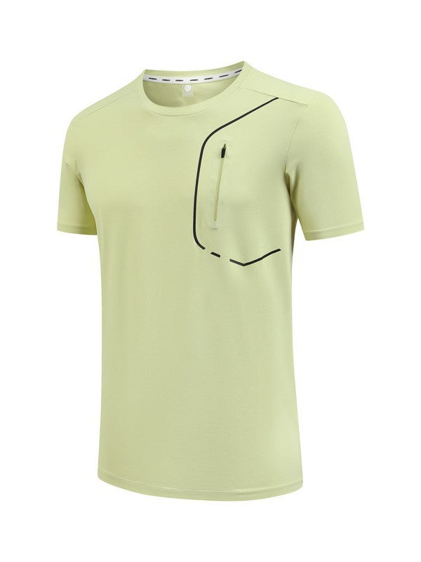 Ice-silk Respirant col rond Hommes Haut