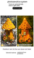 Resin solaire lampe décoration arbre maison lampe jardin extérieur pelouse