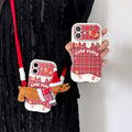 Clip haut de gamme du corps de Noël Plaid Dachshund