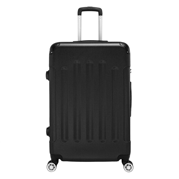 3-en-1 ABS Trolley Case 20 pouces-24 pouces-28 pouces noir
