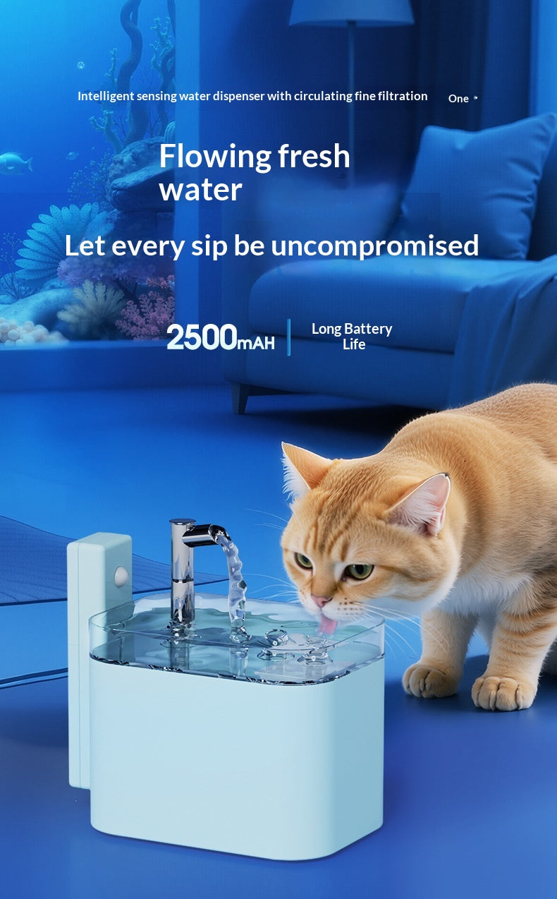 Fontaine d'eau pour animaux filtrant automatique