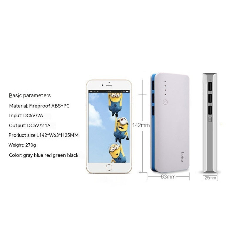 Cadeau Large Capacité Téléphone Mobile Universal Mobile Power Avec Light USB Power Bank