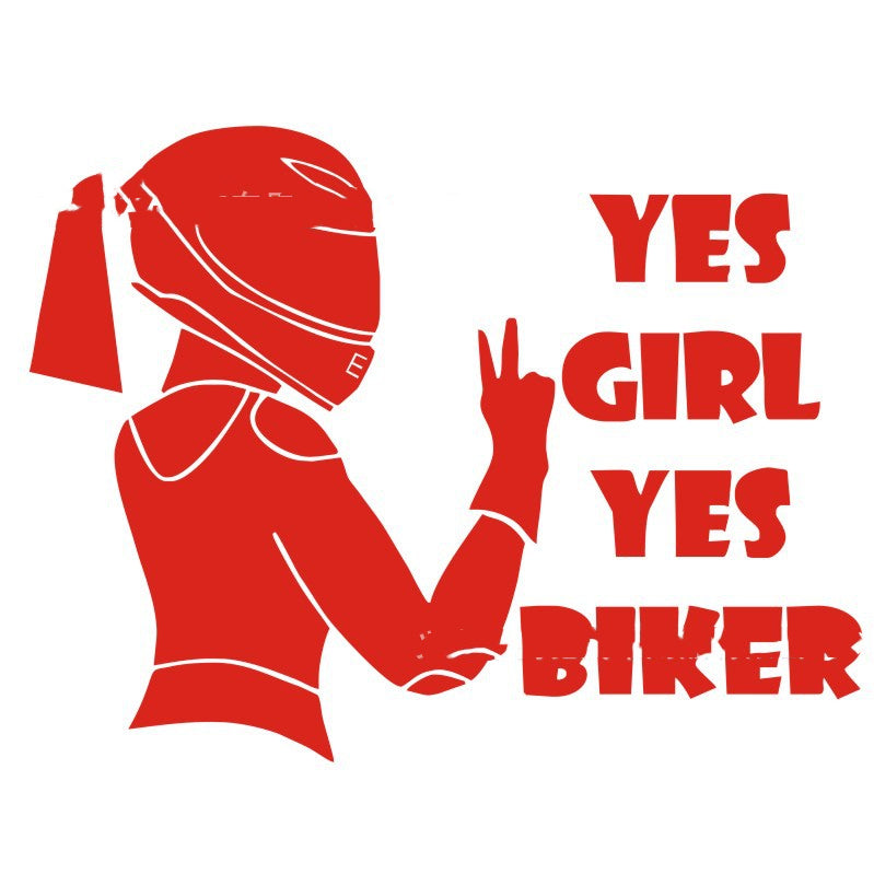 Autocollant de modification de voiture de moto pour femme