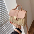 Springsummer Chic Woven Trendy Sac à main Straw Crossbody Sac